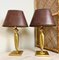 Vintage Brass Table Lamps from Herda, The Netherlands, 1970s, Set of 2. 1