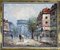 Caroline Burnett, Arc De Triomphe Straßenszene, 1930er, Öl auf Leinwand 7