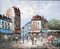 Caroline Burnett, Parisian Street Scene, 1930s, Oil on Canvas 9