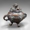 Antique Chinese Bronze Incense Burner with Dragon, Image 1