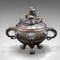 Antique Chinese Bronze Incense Burner with Dragon, Image 2