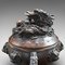 Antique Chinese Bronze Incense Burner with Dragon 10