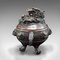 Antique Chinese Bronze Incense Burner with Dragon, Image 4
