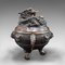 Antique Chinese Bronze Incense Burner with Dragon, Image 5
