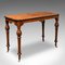 Antique English Marquetry Inlaid Walnut Centre Table, Image 1