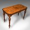 Antiker englischer Tisch aus Nussholz mit Intarsien 6