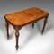 Antique English Marquetry Inlaid Walnut Centre Table, Image 6