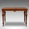 Antique English Marquetry Inlaid Walnut Centre Table, Image 3