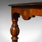 Antiker englischer Tisch aus Nussholz mit Intarsien 10