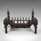 Antique English Cast Iron Fireplace Set, Set of 3 5