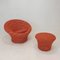 Mushroom Sessel & Fußhocker von Pierre Paulin für Artifort, 1960er, 2er Set 18