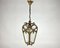 Antique Cut Glass and Gilt Brass Lantern, 1920s 1