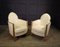 Fauteuils Art Déco en Bois Doré, France, Set de 2 9