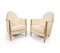 Fauteuils Art Déco en Bois Doré, France, Set de 2 1