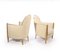French Art Deco Armchairs in Parcel Gilt Wood, Set of 2, Image 2
