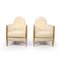 French Art Deco Armchairs in Parcel Gilt Wood, Set of 2, Image 3