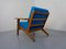 Oak & Kvadrat Hallingdal GE290 Armchair by Hans J. Wegner for Getama, 1960s 9