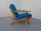 Eichenholz & Kvadrat Hallingdal GE290 Sessel von Hans J. Wegner für Getama, 1960er 3
