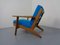 Oak & Kvadrat Hallingdal GE290 Armchair by Hans J. Wegner for Getama, 1960s 7