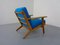 Poltrona Hallingdal GE290 in quercia di Hans J. Wegner per Getama, anni '60, Immagine 10