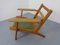 Oak & Kvadrat Hallingdal GE290 Armchair by Hans J. Wegner for Getama, 1960s 15
