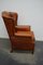 Vintage Dutch Cognac Colored Wingback Leather Club Chair, Image 8