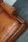 Vintage Dutch Cognac Colored Wingback Leather Club Chair, Image 5
