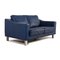 Blue Leather Two-Seater Sofa from Leolux 5
