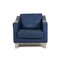 Blue Leather Armchair from Leolux 6