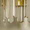 Large Faceted Glass & Gilt Brass Sconces by J. T. Kalmar for Kalmar, Set of 2 3