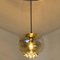 Smoked Brown Glass & Brass Pendant Lights from Peill & Putzler, 1960s, Set of 2 19