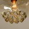 Smoked Brown Glass & Brass Pendant Lights from Peill & Putzler, 1960s, Set of 2 20