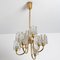 Crystal Glass Chandelier from Peill & Putzler, Germany, 1970s 1