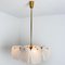 Glass & Brass Pendant Light by J.T. Kalmar, Austria, 1960s 10