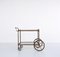 Brass and Silvered Metal Drinks Trolley from Maison Bagués, French, 1940s 2