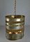 Metal Pendant Lamp with Brass and Copper Decorations 4