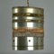 Metal Pendant Lamp with Brass and Copper Decorations 3