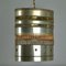 Metal Pendant Lamp with Brass and Copper Decorations, Image 3