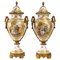 19th Century Porcelain Covered Vases from Sèvres, Set of 2 1