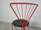 Vintage Red Metal Dining Chairs from Jozef Hoffmann, 1980s, Set of 4 9