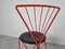 Vintage Red Metal Dining Chairs from Jozef Hoffmann, 1980s, Set of 4, Image 9