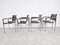 Vintage Chrome and Leather Dining Chairs, 1980s, Set of 4 7