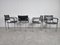 Vintage Chrome and Leather Dining Chairs, 1980s, Set of 4 10