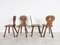 Vintage Oak Brutalist Chairs, 1960s, Set of 4 8