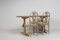 Tavolo da pranzo in legno di pino, arte popolare svedese, Immagine 3