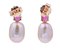 Boucles d'Oreilles en Or Rose 18 Carats, Set de 2 3