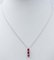 18 Karat White Gold Pendant Necklace with Rubies and Diamonds, Image 2