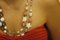 Halskette aus Roségold und Silber mit Onyx, Milch-Aquamarin-Perlen und Rosa Quarz 5