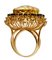 18 Karat Rose Gold Ring with Yellow Topaz, Diamonds and Blue Sapphires, Image 5