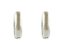 Boucles d'Oreilles en Or Blanc 18 Carats avec Diamants, Set de 2 2